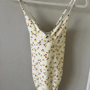 Abercrombie and Fitch Lemon One-Piece Bathing Suit